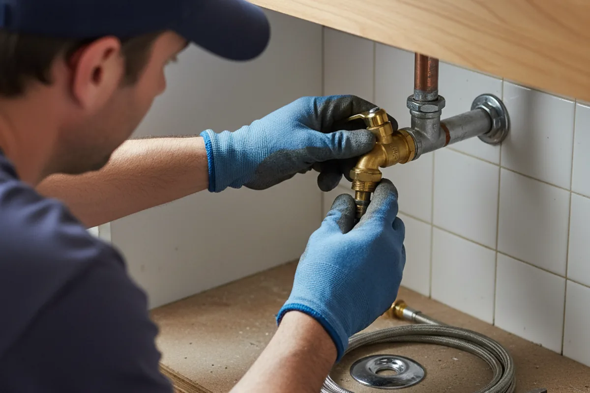 Shutoff valve and fitting work during Faucet and Fixture Repair in Double Springs